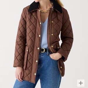 J. Crew size Medium Tall heritage quilted Barn Jacket™ with PrimaLoft®